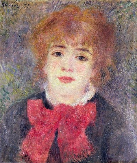 Portrait Of Jeanne Samary By Renoir Renoir Paintings Pierre Auguste