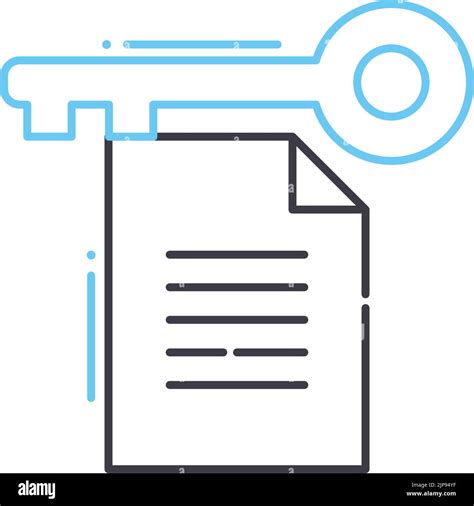 Keywording Line Icon Outline Symbol Vector Illustration Concept Sign