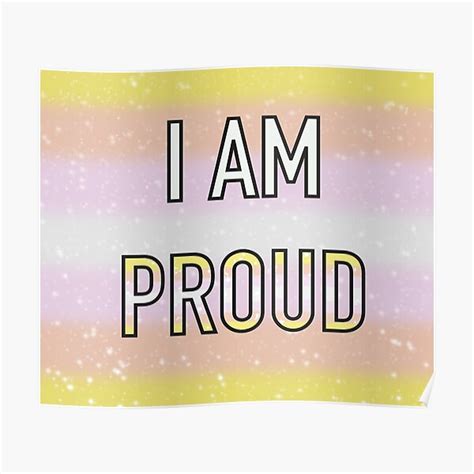 Pangender I Am Proud Pride Flag Poster By Yourrubyfren Redbubble