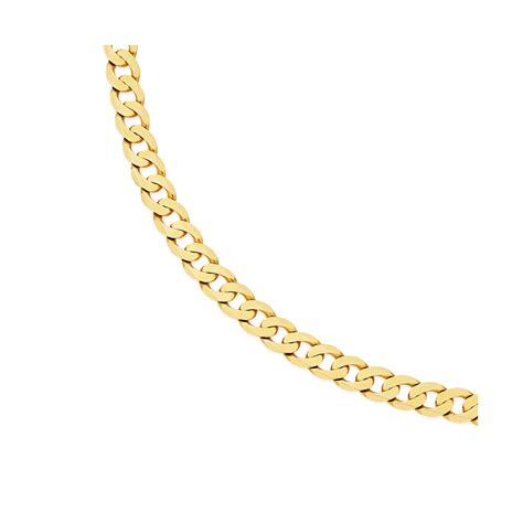 9ct Gold 60cm Solid Curb Chain Chains Prouds The Jewellers