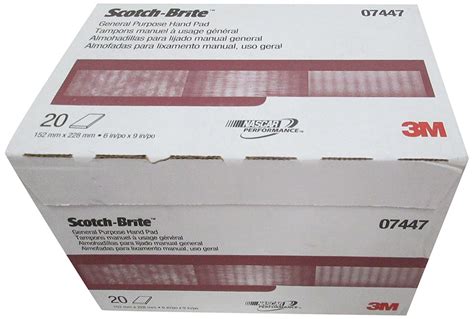 Buy Scotch Brite General Purpose 7447 Hand Pad Very Fine Grade 6 In X