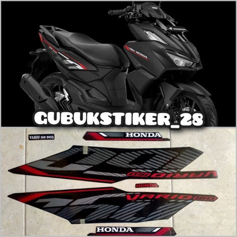 Jual STRIPING STIKER LIS BODY MOTOR HONDA VARIO 160 CBS ISS TAHUN 2023