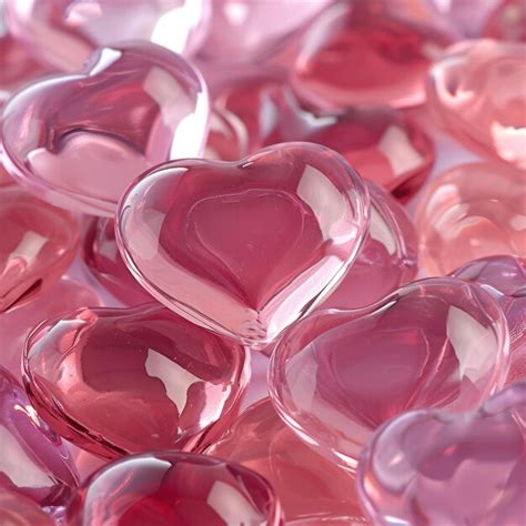 Premium Photo Heartfelt Romance Assorted Heart Shapes In Abstract