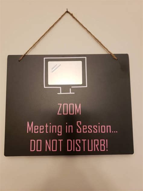 Zoom Meeting Sign | Etsy