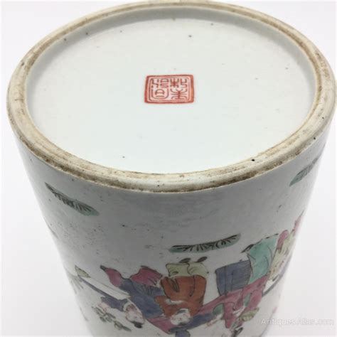 Antiques Atlas Chinese Porcelain Brush Pot Tongzhi