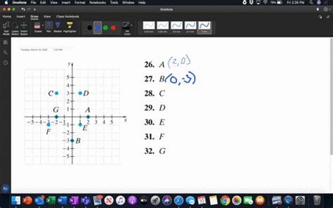 SOLVED Find The X And Y Coordinates Of Each Labeled Point See