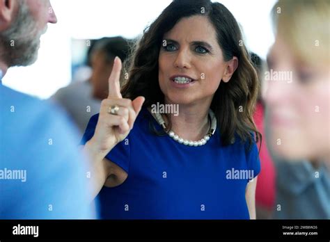 U.S. Rep. Nancy Mace arrives at her election night party following the ...