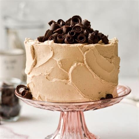 High Altitude Chocolate Espresso Cake With Chocolate Curls Curly Girl