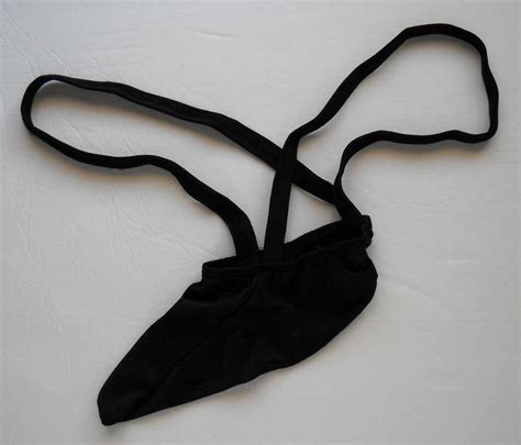 K B Hot Sexy Men Pocket Pouch Sheer Cool Sleeve Black