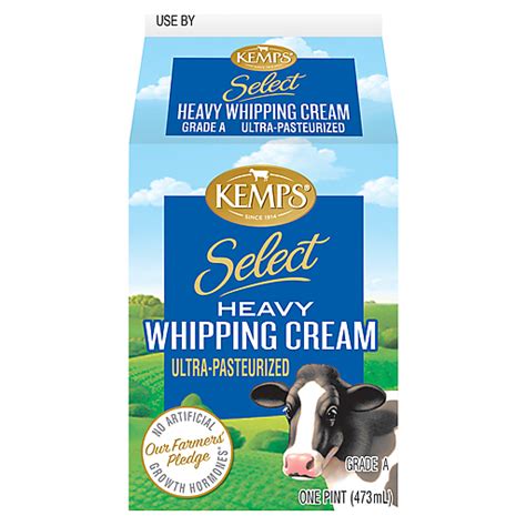 Kemps Heavy Whipping Cream Pint 16 Fl Oz Dairy FairPlay Foods