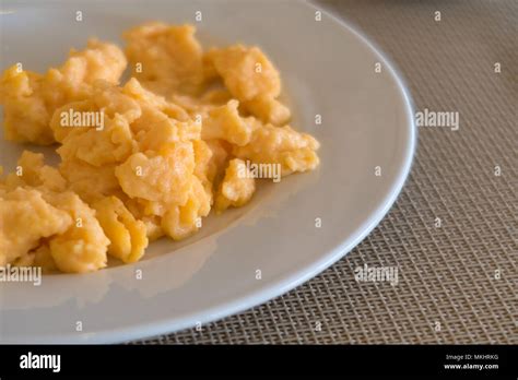 Scrambled Eggs And Plate Hi Res Stock Photography And Images Alamy