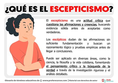 Qu Es El Escepticismo Definici N De Escepticismo