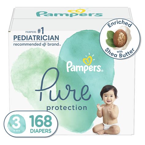 Buy Diapers Size 3 168 Count Pampers Pure Protection Hypoallergenic