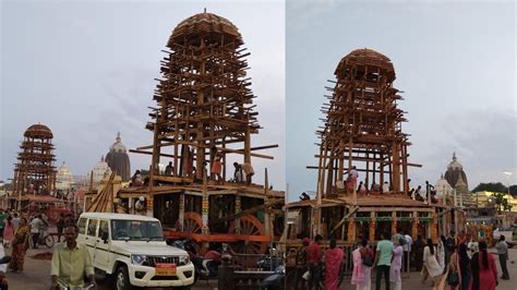 Ratha Yatra 2023 Chariot Construction Work In Progress Puri Youtube