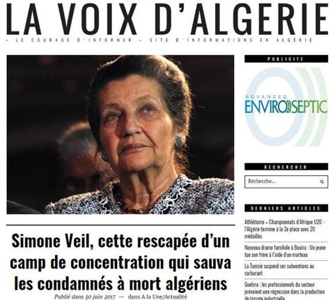 Pourquoi lAlgérie rend elle aussi hommage à Simone Veil