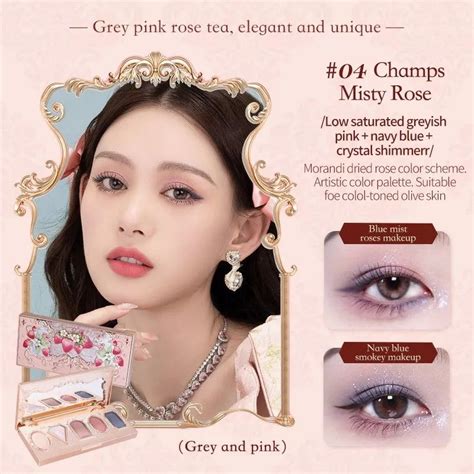 Flower Knows Strawberry Rococo Eyeshadow Palette In Champs Misty Rose