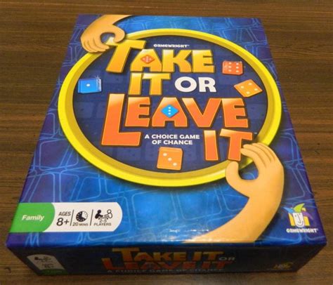 Take It or Leave It Board Game Review and Rules - Geeky Hobbies