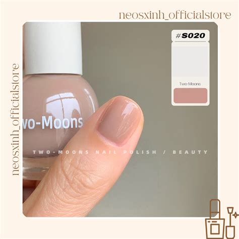 Sơn Móng Tay Two Moons Thạch Mã S 10ml Nude Pastel Neosxinh Nails