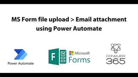 How To Send Uploaded File From Ms Form Via Email Using Power Automate