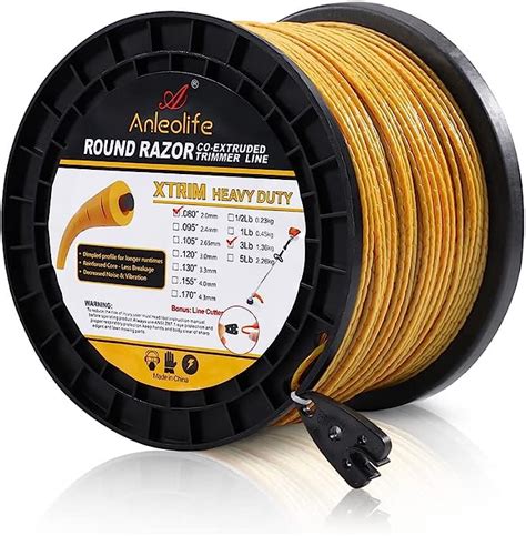 A Anleolife 3 Pound Heavy Duty Round 080 Inch By 1207 Ft