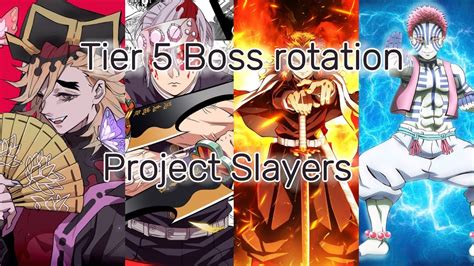 Best Project Slayers Tier Boss Rotation Youtube