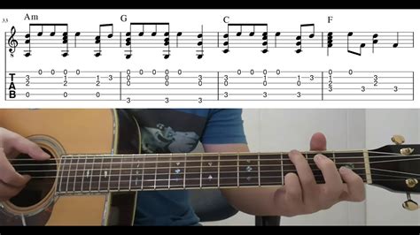 Stitches Shawn Mendes Easy Fingerstyle Guitar Playthough Lesson