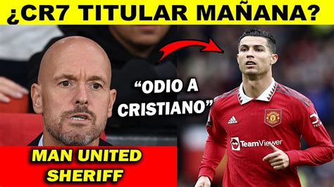 CRISTIANO TITULAR MAÑANA con MAN UNITED UEFA EUROPA LEAGUE MAN UNITED