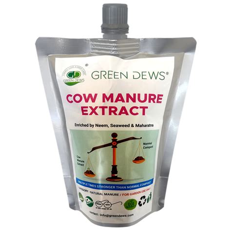 Cow manure extract liquid fertilizer