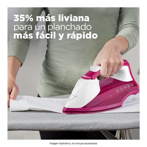 Plancha De Vapor Blackdecker Light N Easy Suela De Cerámica Ir1850 Rosa Walmart