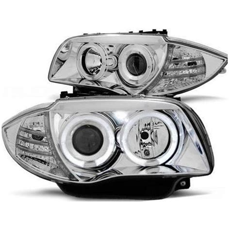 2 FEUX PHARE AVANT ANGEL EYES LED POUR BMW SERIE 1 E87 E88 ET E81 E82 A