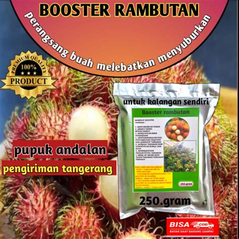 Jual Pupuk Booster Organik Rambutan Pupuk Perangsang Buah Melebatkan