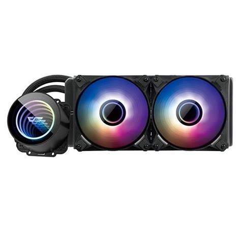 Darkflash Twister DX240 V2 AIO ARGB Liquid Cooler Black REPC Computer