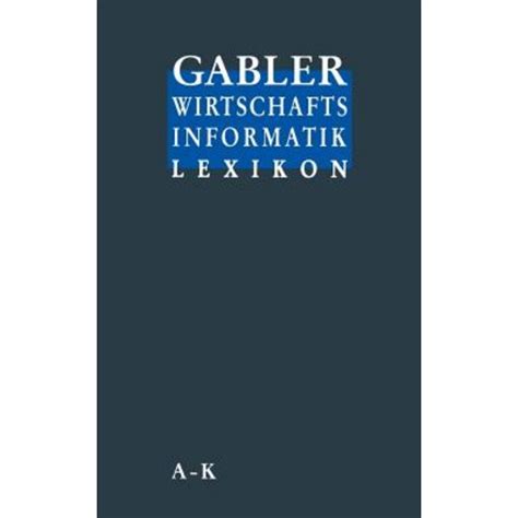 Gabler Wirtschafts Informatik Lexikon Paperback Gabler Verlag