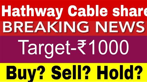 Hathway Cable Share Hathway Cable Share Latest News Today Hathway