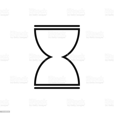 Hourglass Flat Design Sign Icon For Web Stock Illustration Download Image Now Abstract Art