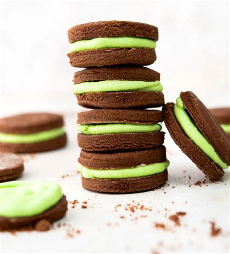 Chocolate Mint Sandwich Cookies Diy Candy