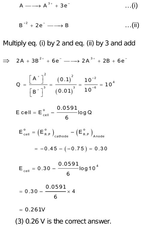 4 Cuso 372 35 Calculate EMF Of The Cell A A S 0 1m LIB 0 01m B 3