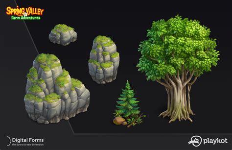 ArtStation - Objects for Spring Valley: Farm Adventures | Farm, Spring ...