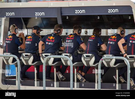 Oracle Red Bull Racing Pit Wall During FORMULA 1 LENOVO UNITED STATES