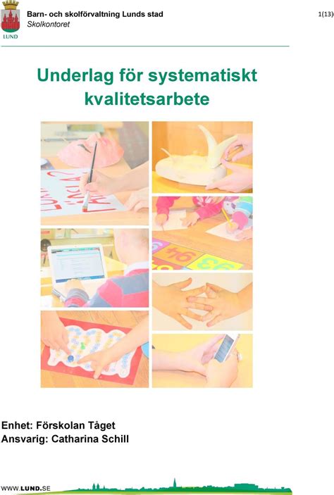 Underlag för systematiskt kvalitetsarbete PDF Free Download