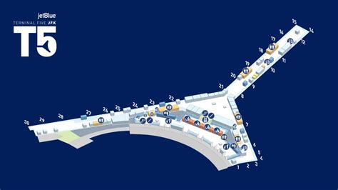 Jfk Airport Terminal 5 Map Map Of Caribbean