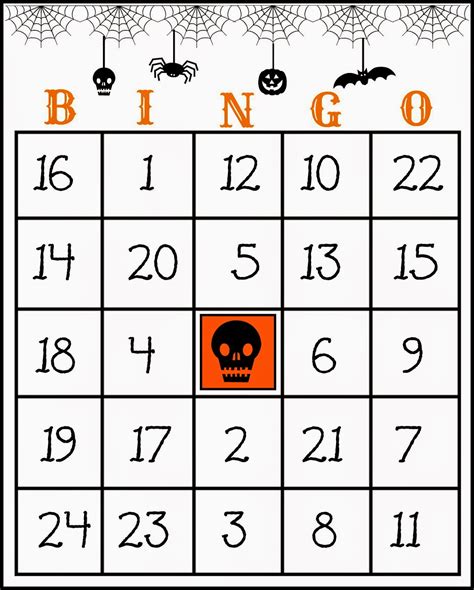 Crafty In Crosby Free Printable Halloween Bingo Game