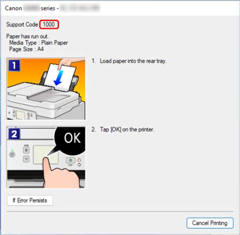 Canon Inkjet Manuals G4080 Series When Error Occurred