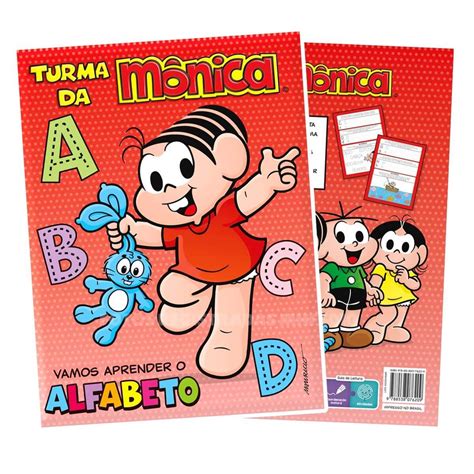 Explore o Livro Alfabeto de Forma Divertida a Turma da Mônica