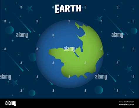 Vector Illustration Of Earth Planet Stock Vector Image Art Alamy