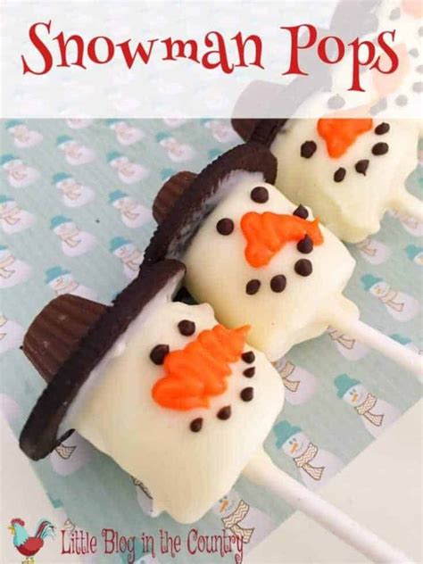 How To Make Snowman Pops Simple In The Country