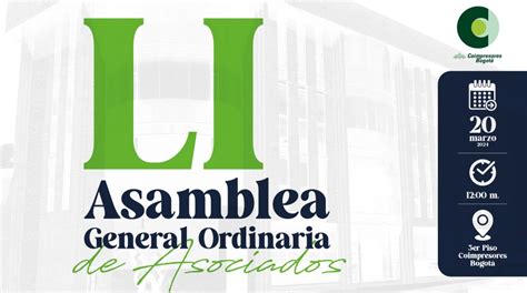 Circular Informativa LI Asamblea General Ordinaria De Asociados