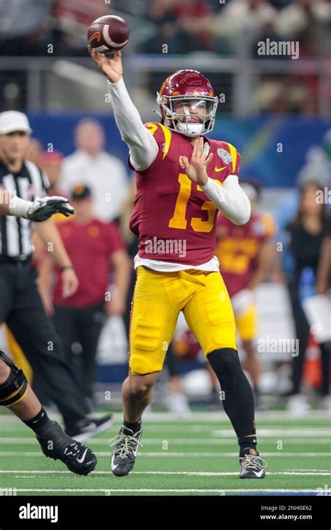 ARLINGTON TX JANUARY 02 USC Trojans Quarterback Caleb Williams 13