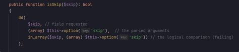 Bug Skip Argv Is No Longer Working In Laravel Issue