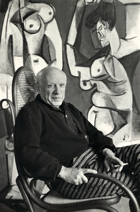 Picasso In Rocking Chair 1957 Photo By David Douglas Duncan B 1916